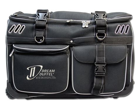 Dream duffle - Dream Duffel® - Complete Package - Mini PICKUP ONLY! Duffel Dimensions: 47cm x 44cm x 47cm Holds Approx. 1-3 Costumes Storage Volume: 5,818 in3 Weight (Empty): 5kg Complete Package Includes: 1 Mini Dream Duffel, 1 Regular Garment Bag, 1 Wooden Hanger, 1 Accessory Box Black Dream Duffel Features: One-Touch Telescoping G.
